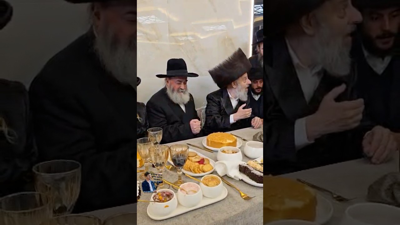 כ״ק האדמו״ר רבי יקותיאל אבוחצירה בשמחת הבר מצווה לבן הנגיד ר׳ יצחק וולף