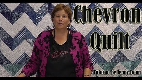 How to make a Chevron Quilt using 10" Fabric Squares