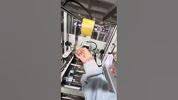 Automatic carton flaps folding sealing machine. #machine #packaging #carton #box #factory