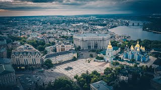 Пустой Киев с высоты! Самоизоляция и карантин 2020 Empty city, without people! Drone #Stayhome