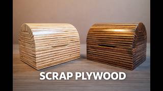 Patterned Plywood Box Series Ep. 9 I Turned Scrap Plywood Into Two Stunning Wooden Chests