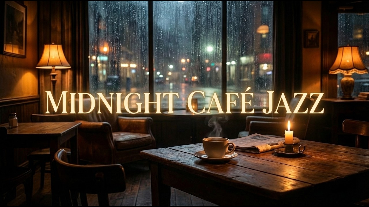 Late Night Jazz Cafe ☕ Smooth Jazz Instrumental for Relax, Work & Study (Midnight Vibes)