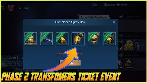 Transformers Event Free Ticket Phase 2 | Got Bumblebee Skin 😍 | MLBB