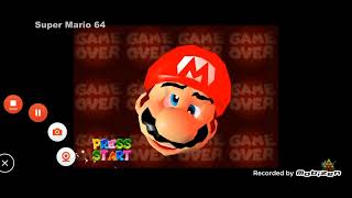 Mario 64 Fail Game Over