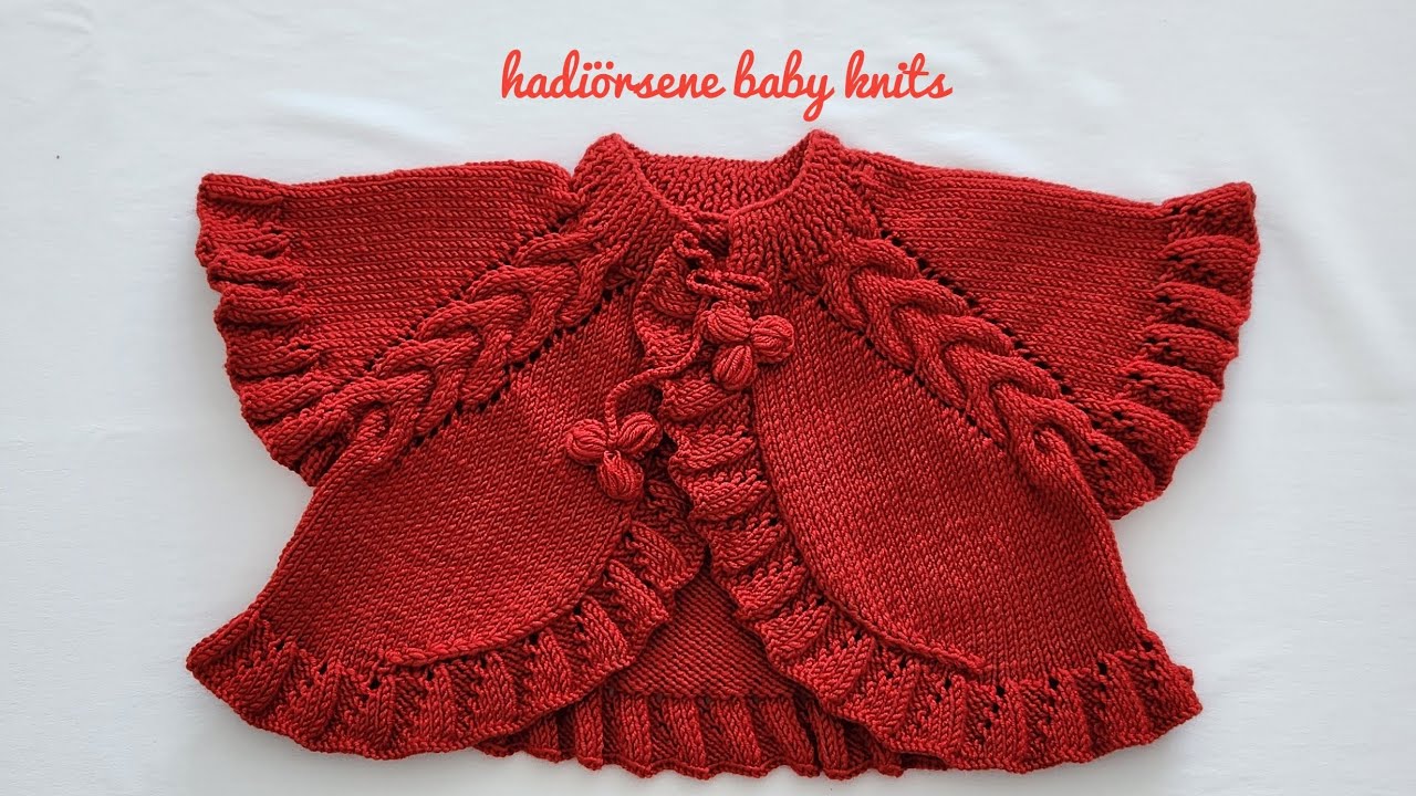 Изготовление болеро с оборками/Легкая вязка детского жилета