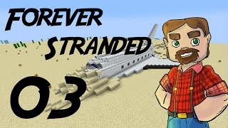Modded 1.10 Minecraft: Forever Stranded Episode 3:  Cobble Generation..and Death