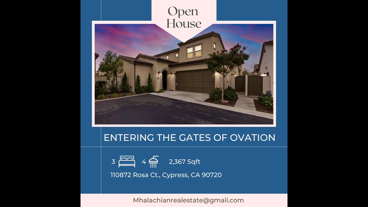 Halachian Real Estate 10872 Rosa Court, Ovation, Cypress CA. YouTube