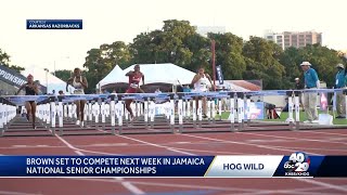 Arkansas hurdler Janeek Brown defies odds, makes history in 100-meter hurdles