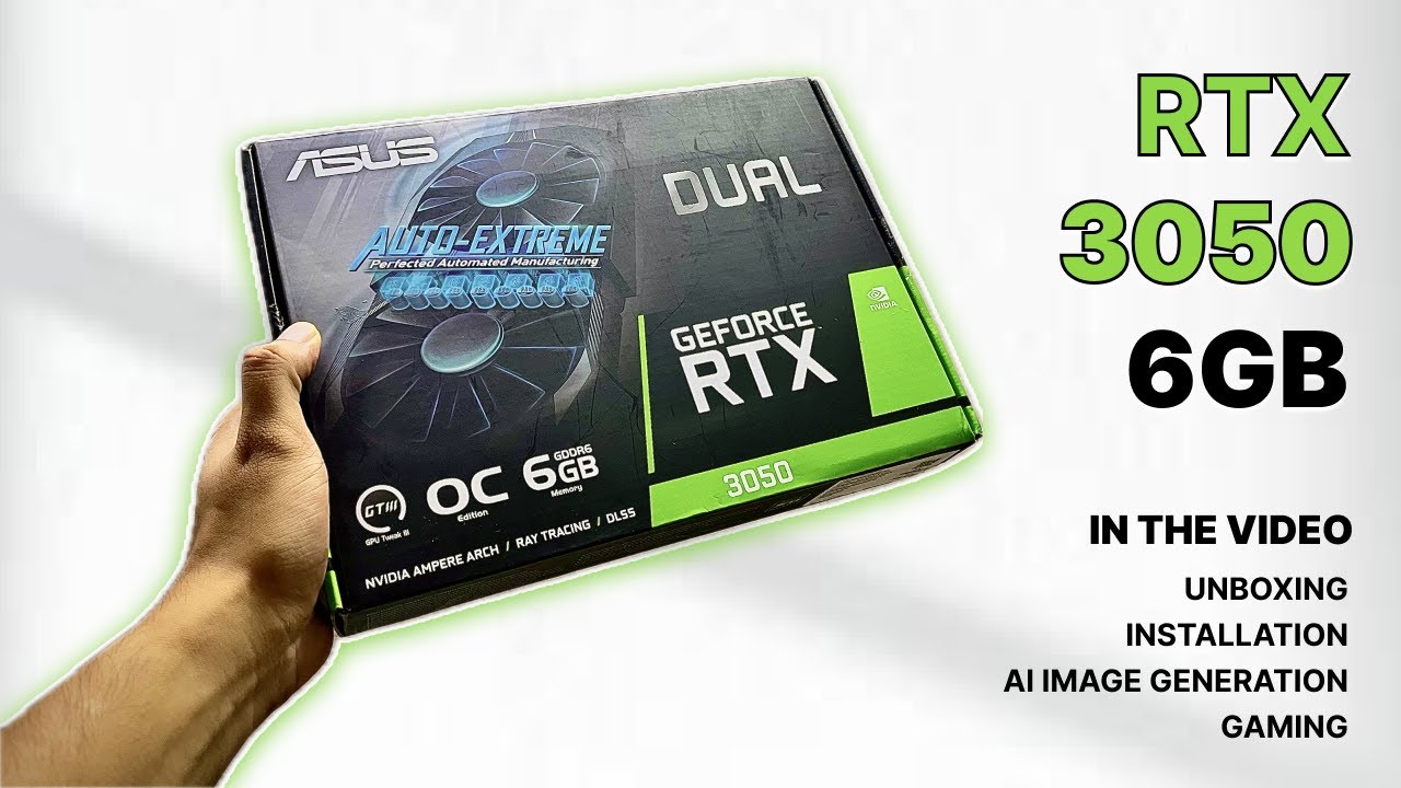 UNBOXING- ASUS Dual NVIDIA Geforce RTX 3050 6GB OC Edition Graphic Card