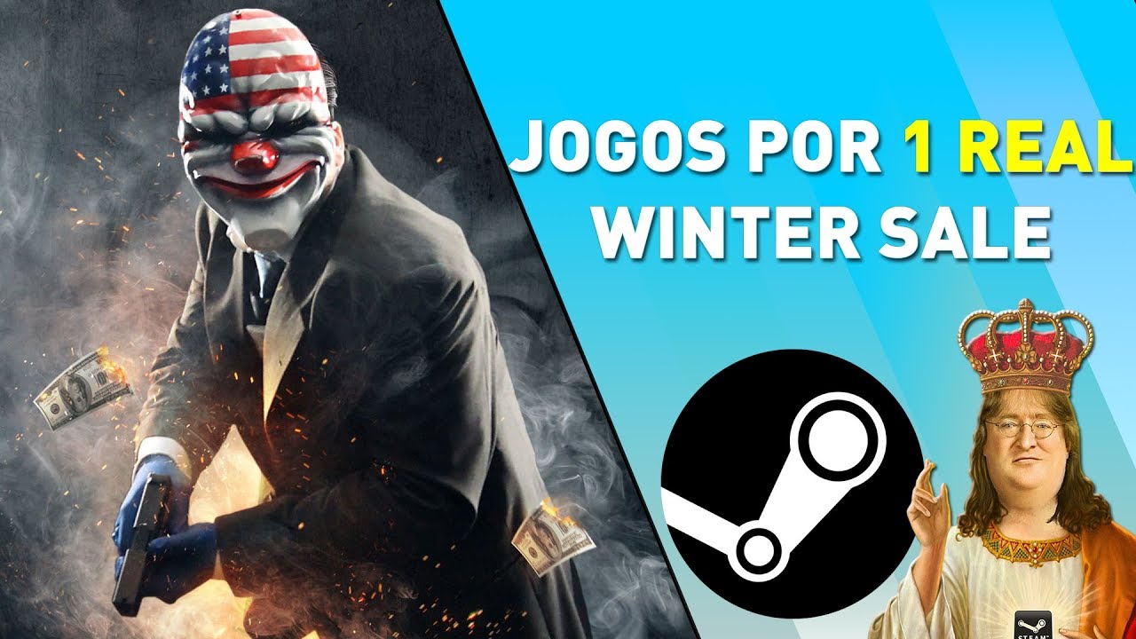 OS MELHORES JOGOS por MENOS de 5 REAIS AGORA no PC - STEAM WINTER SALE 2020  