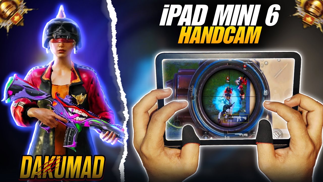 [HANDCAM] ipad mini 6 pubg test🔱|| ipad A15 bionic chipset hotdrop ...