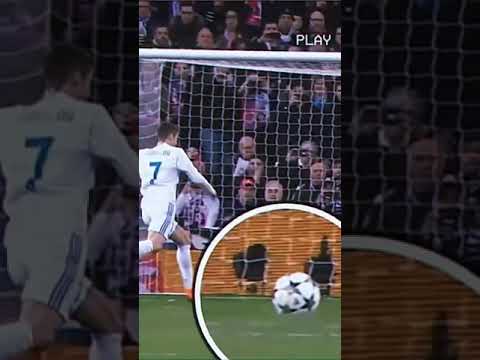 Ronaldo'nun zemine uyguladığı kuvvet sonrası topun kalkması😬 #keşfet #ronaldo #galatasaray