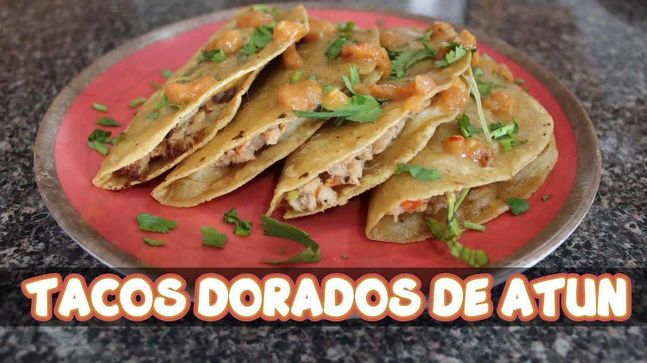 Tacos DORADOS de ATUN de LATA! FACIL Y RICO ChefDiiablo YouTube
