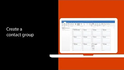 Create and use contact groups in Outlook