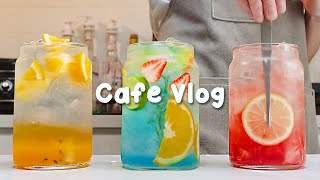 🔥탄산음료 한잔으로 초여름 더위를 이겨보세요🏖30mins Cafe Vlog/카페브이로그/cafe vlog/asmr/Tasty Coffee#508
