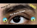 How to eyebrow threading | Perfect eyebrow threading technique