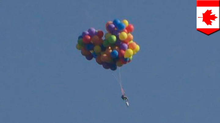 Daniel Boria's lawn chair helium balloon parachute stunt takes marketing to new heights - TomoNews