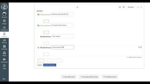 Canvas Tutorial ~ Quizzes - Creating Multiple Answer Questions