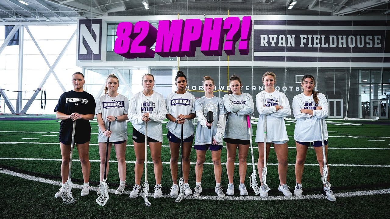 Northwestern Lacrosse Breaks 80 MPH?! Fastest Shot Competition YouTube
