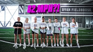 Northwestern Lacrosse Breaks 80 MPH?! | Fastest Shot Competition