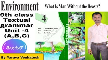 What Is Man Without the Beasts? - Textual grammar - 9th class English - Unit-4(A,B, C) - Vocabulary