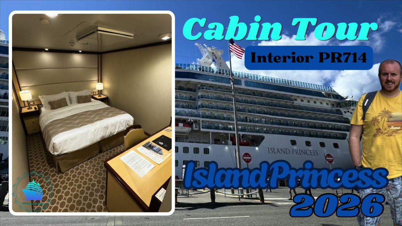 Island Princess Interior Stateroom PR714, from the 2015 major refit where they added 121 new cabins