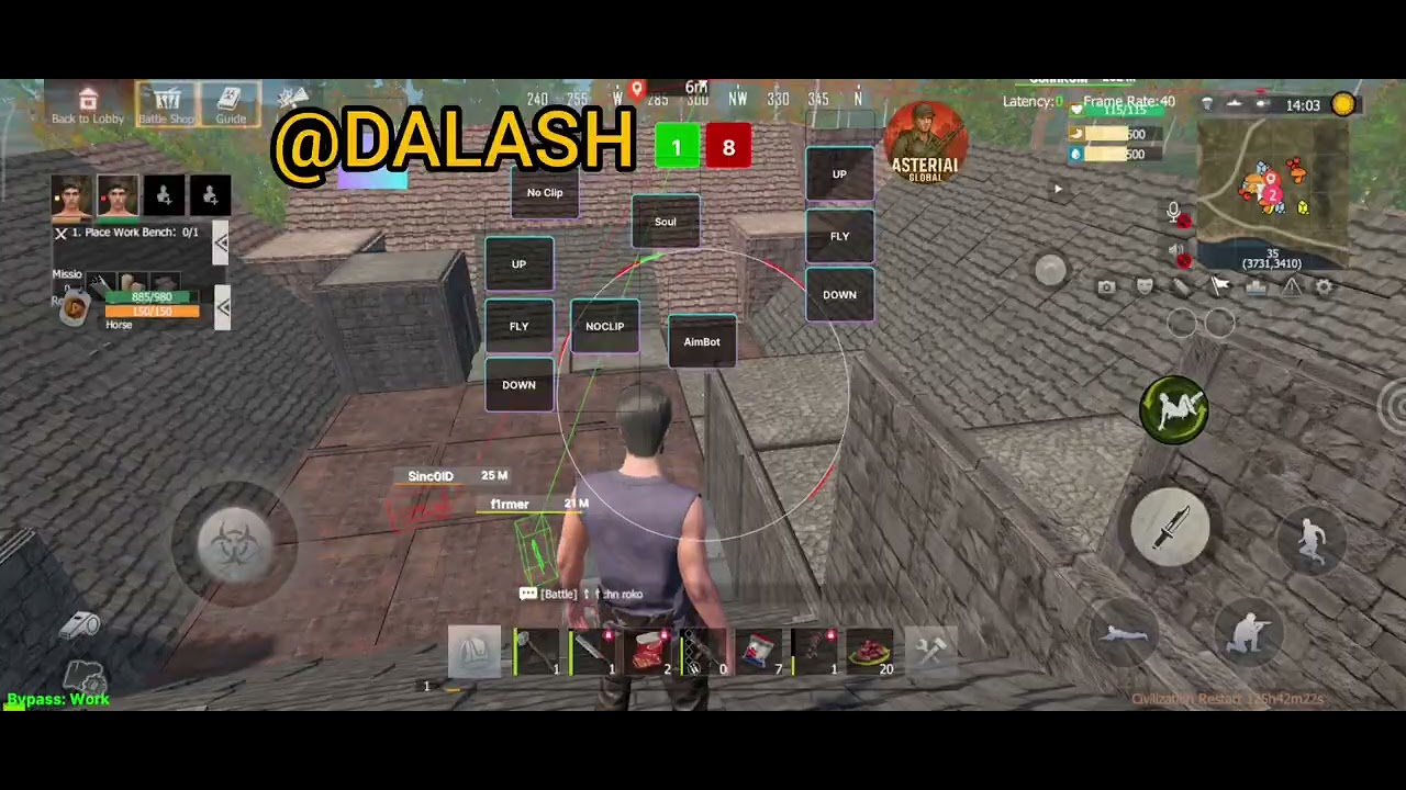 invisible raid global version AutoFARM hack no ban free