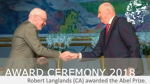 Abel Award Ceremony 2018 - Robert Langlands