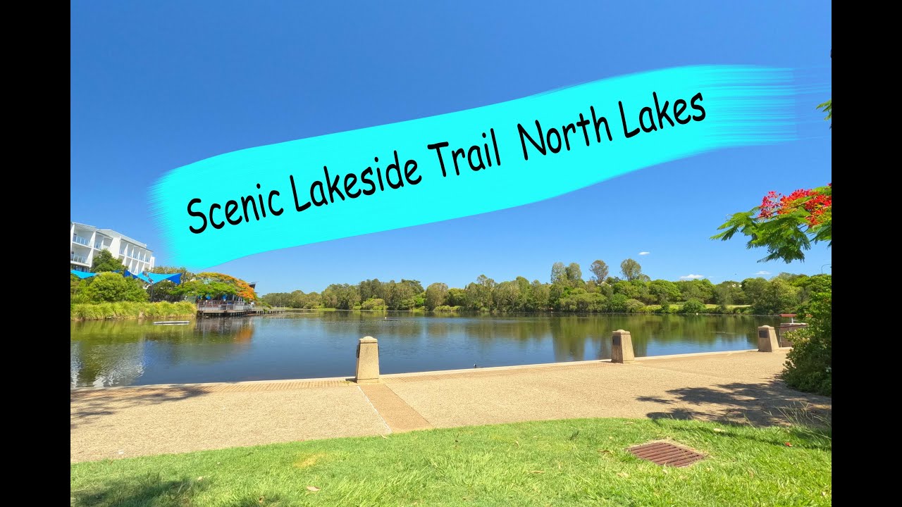 [4K MTB Ride] Lake Eden North Lakes | Beautiful & Relaxing Lakeside Trail