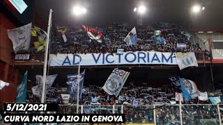 CURVA NORD LAZIO IN GENOVA || Sampdoria vs Ss Lazio 5\/12\/2021