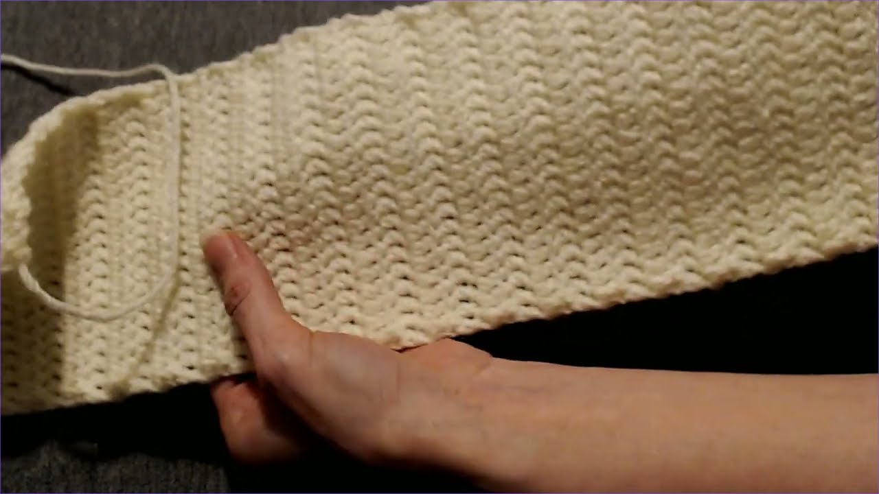 Getting straight and smooth edges with US double crochet