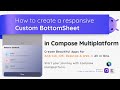 Jetpack Compose Bottom Sheet UI 2025: Gradients, Animations & Multiplatform Magic | KMP