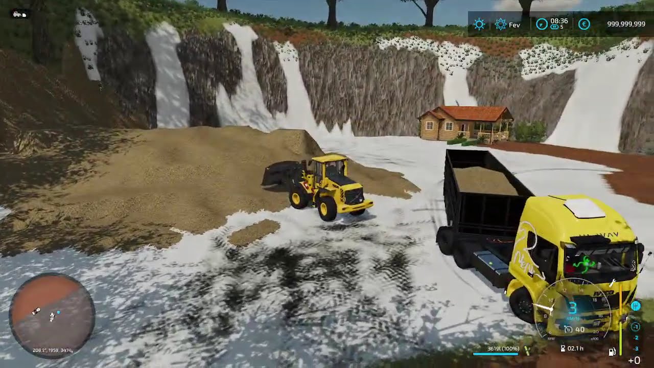 testando mina de cal no Agroverde V1