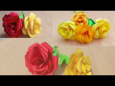 آج میں آپ کو کاغذ کا پھول بنانا سکھاؤں گی | Kagaj ka phool | Paper flowers