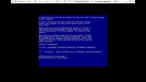 How to get BSoD on Windows 7 Build 7000