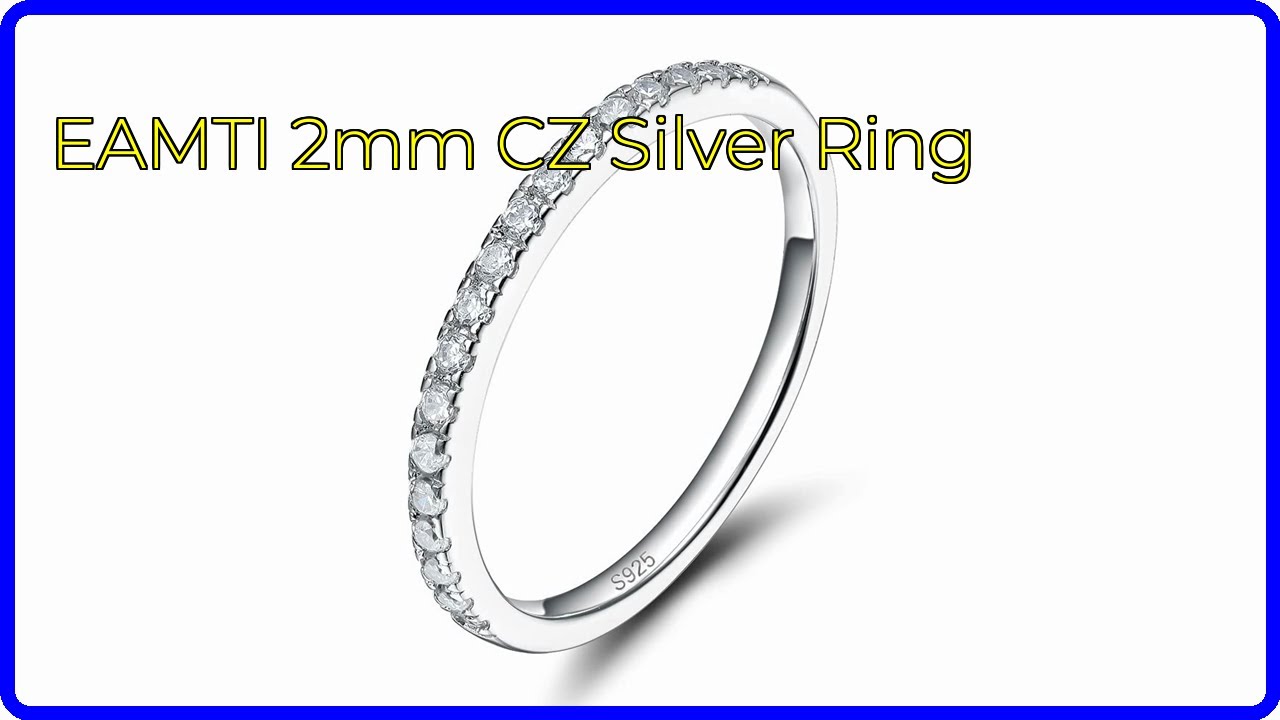 REVIEW (2025): EAMTI 2mm CZ Silver Ring. ESSENTIAL details.