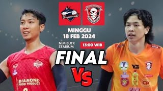 FINAL FARHAN HALIM VS YUDA MARDIANSYAH || DIAMOND FOOD VS NAKHONRATCHASIMA VOLI THAILAND