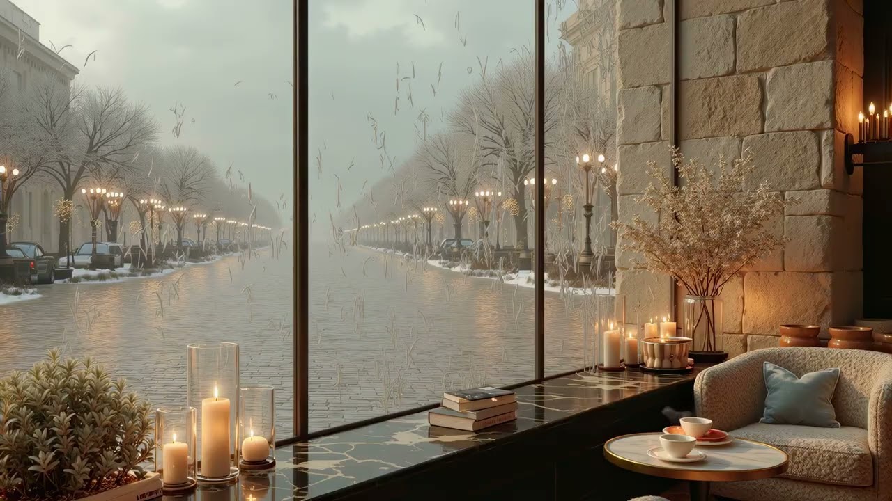 Snowfall Jazz Music & Warm Jazz Piano Sounds | Идеально для уютного зимнего отдыха