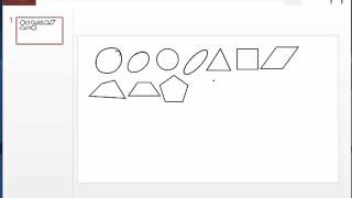 PowerPoint shape recognition