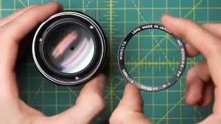 Minolta MC Rokkor-PF 58mm f1.4 (MC I) Lens Disassembly and Diaphragm Cleaning