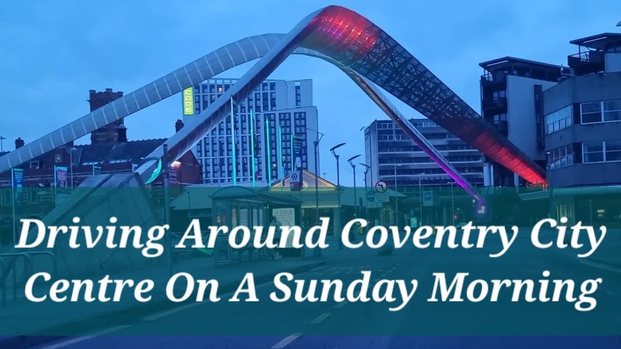 Driving Around Coventry City Centre Ring Road Coventry High Street