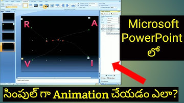 How to make animation in ms powerpoint||telugu