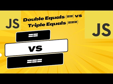 JavaScript Equality Explained: == vs === – Stop the Confusion!