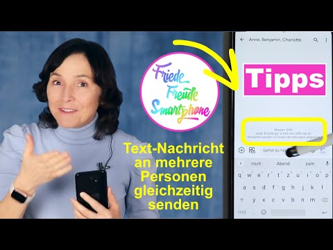 Video: Wie sende ich auf Android eine SMS an mehrere Empfänger?