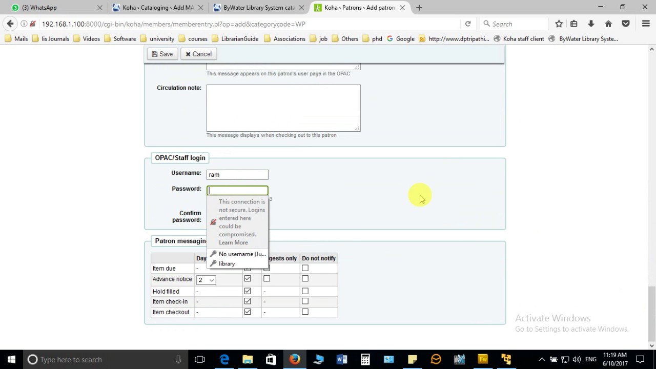 6 How to Add Patron in Koha YouTube