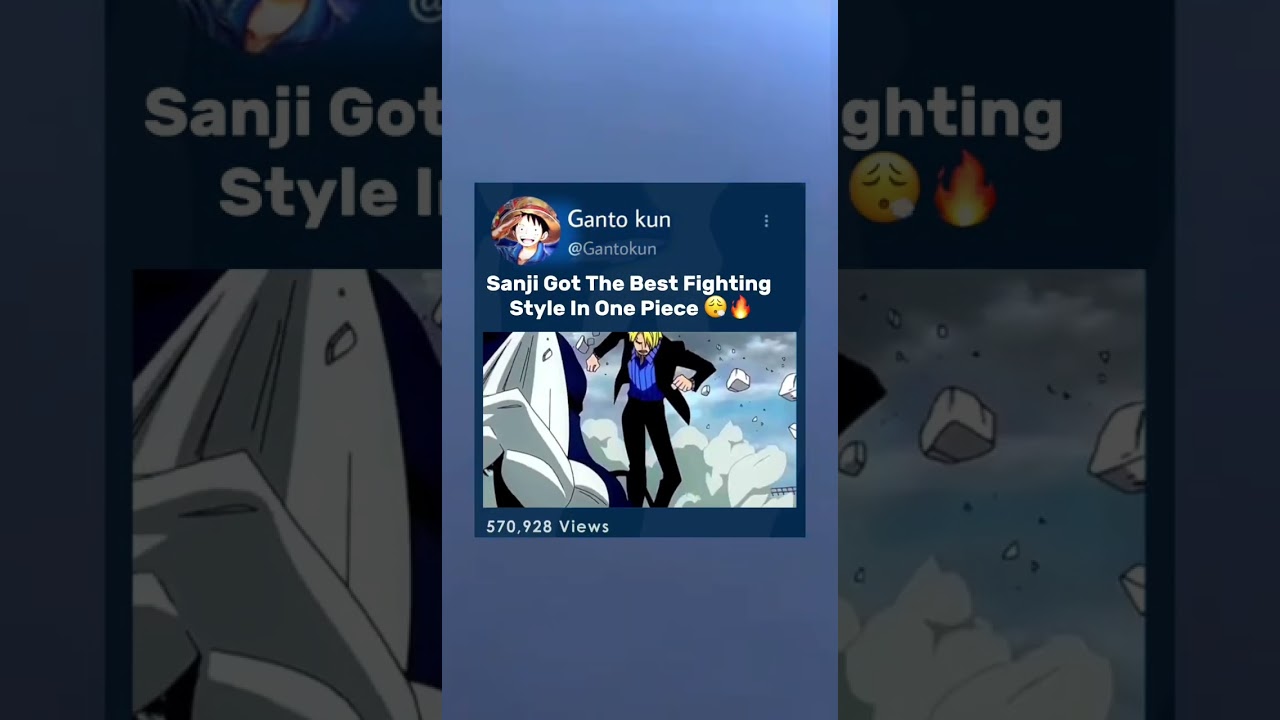 Sanji Got The Best Fighting Style In One Piece..😮‍💨🔥..