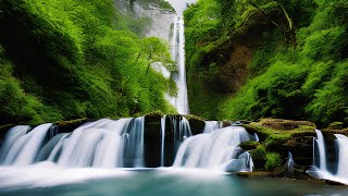 Расслабляющие звуки водопада и гитары | Relaxing waterfall and guitar sounds