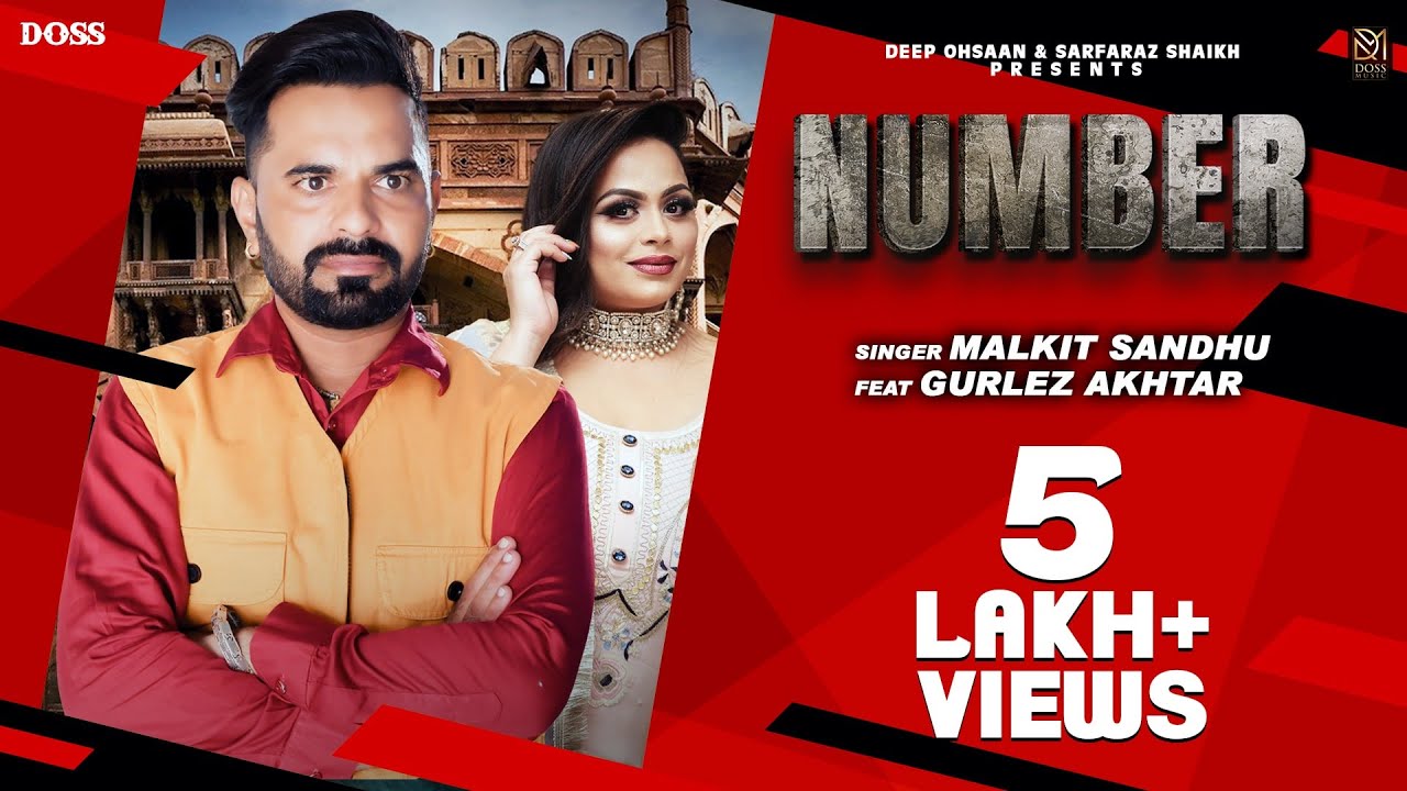 Number (4k Video) Malkit Sandhu| Gurlez Akhtar | Prabh Grewal| Latest Punjabi Songs 2023| Doss Music