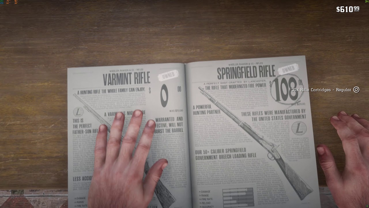 RDR 2: Buy a Springfield Rifle - YouTube