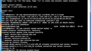 MySQL MASTER and SLAVE CONFIGURATION ON LINUX